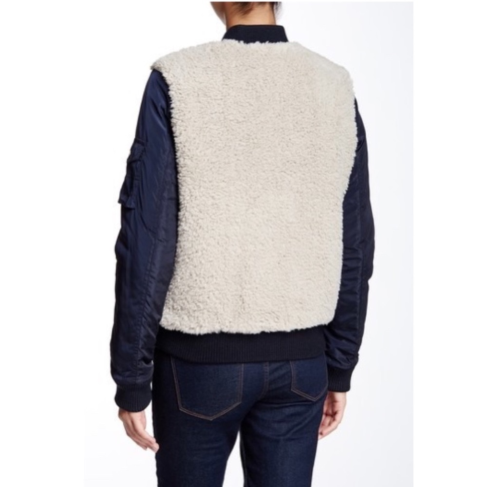 LEVI’S - Sherpa Varsity jacket Blue Grey, S - Picture 8 of 8